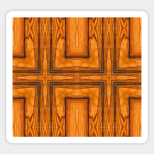 Pattern style wood Sticker